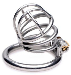 The Pen Deluxe Stainless Steel Locking Chastity Cage