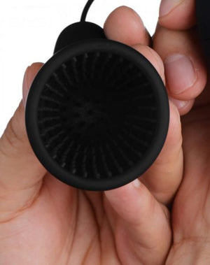 Deluxe 10 Mode Silicone Penis Head Teaser Black