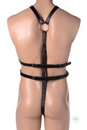 Male Full Body Harness Black Leather