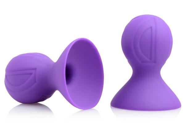 Violets Silicone Nipple Suckers Purple Pair