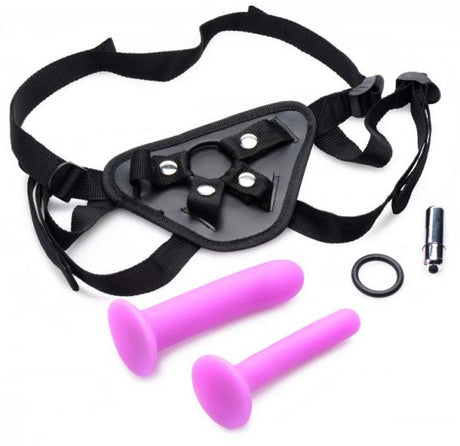 Double G Deluxe Vibrating Strap On Kit