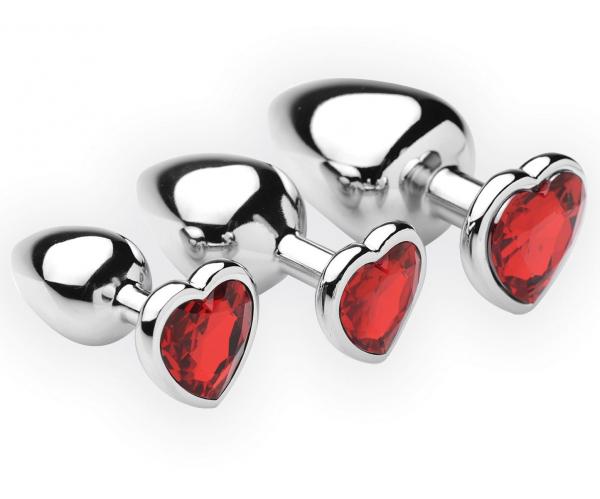 Chrome Hearts 3 Piece Anal Plugs With Gem Accents