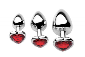 Chrome Hearts 3 Piece Anal Plugs With Gem Accents