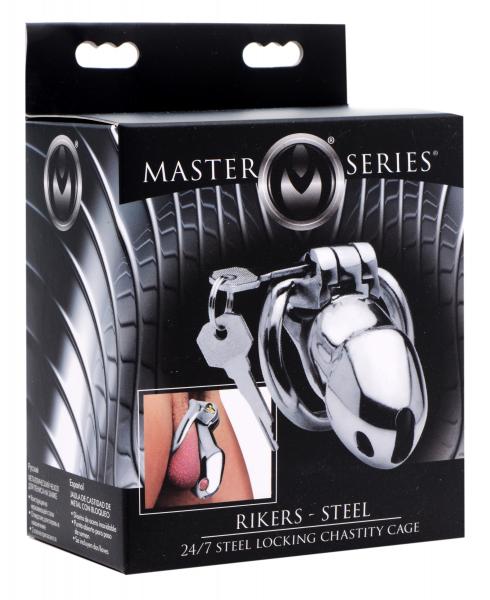 Rikers 24 7 Stainless Steel Locking Chastity Cage