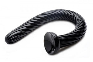 19 Inches Hosed Spiral Anal Snake Black