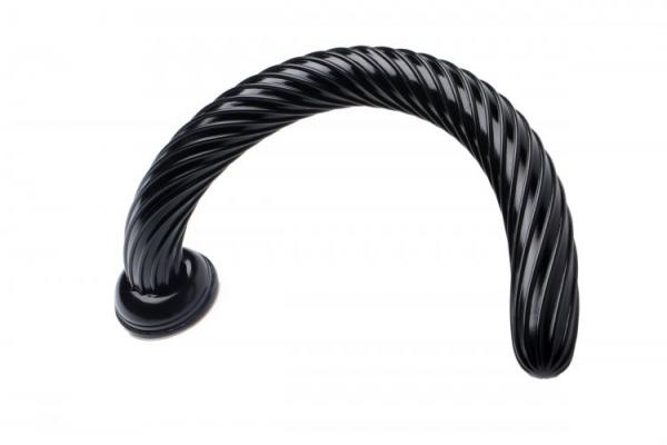 19 Inches Hosed Spiral Anal Snake Black