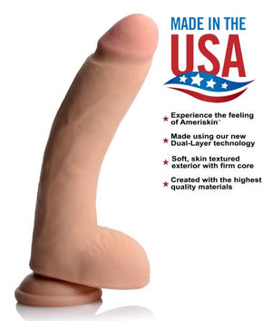 Usa Cocks 10in Ameriskin Dildo Light