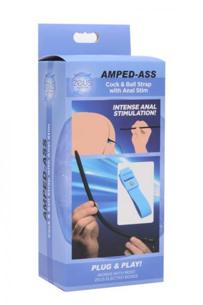 Amped Ass Cock And Ball Strap With Anal Estim