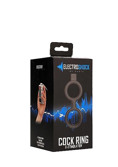 Electroshock E Stimulation Cock And Ball Ring Black