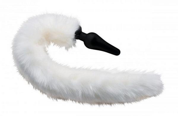 Tailz White Fox Tail Anal Plug And Ears Set