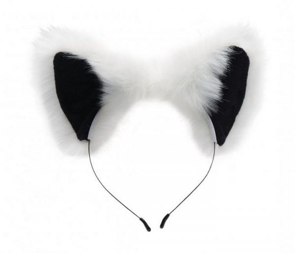 Tailz White Fox Tail Anal Plug And Ears Set