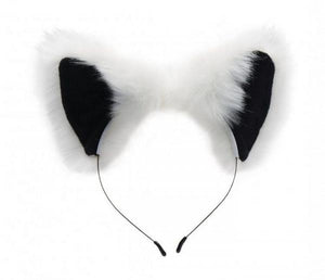 Tailz White Fox Tail Anal Plug And Ears Set