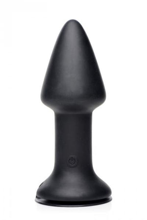 Mega Spade 10 X Vibrating Xl Silicone Plug Black