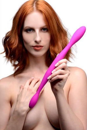 Double Thump 7 X Rechargeable Silicone Double Dildo