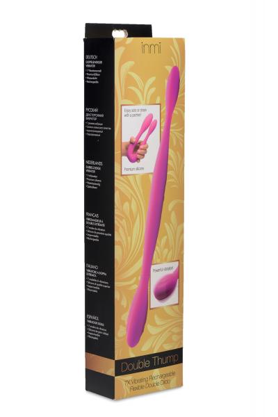 Double Thump 7 X Rechargeable Silicone Double Dildo