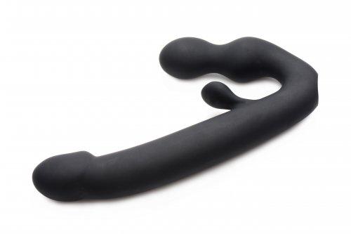 Tri Volver Rechargeable Strapless Strap On Black