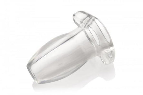 Peephole Clear Hollow Anal Plug Small