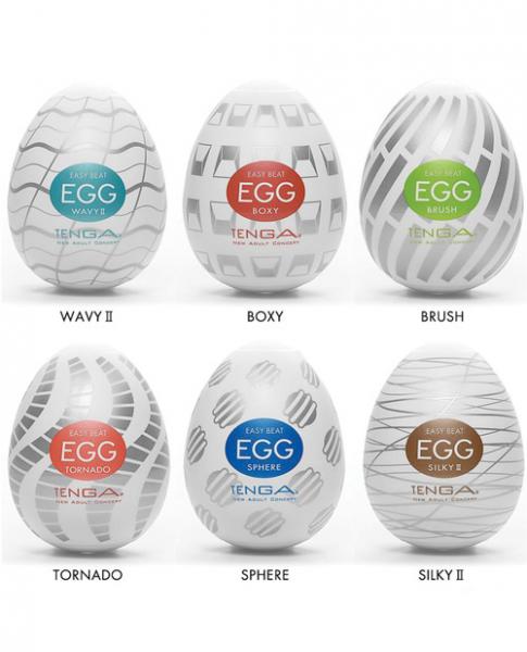 Tenga Easy Beat Egg Standard Masturbator 6 Pack