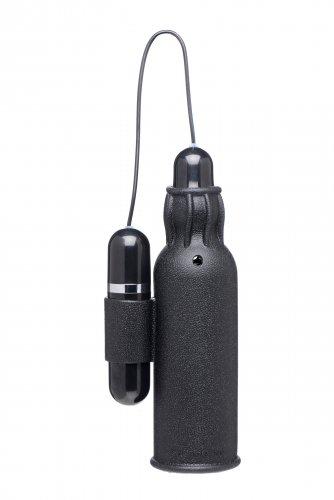 Lightning Stroke Silicone Stroker With Vibrating Bullet