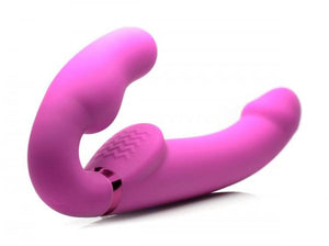 10 X Evoke Ergo Fit Inflatable & Vibrating Strapless Strap On Dildo