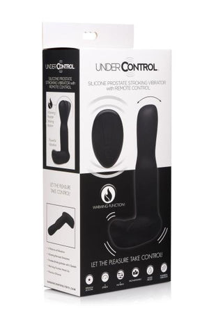 Under Control Prostate Stroking Vibrator & Remote Control Black