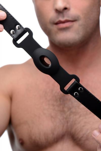 Strict Hollow Silicone Ball Gag O/S Black