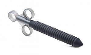 Clean Stream Ribbed Silicone Lubricant Launcher Black
