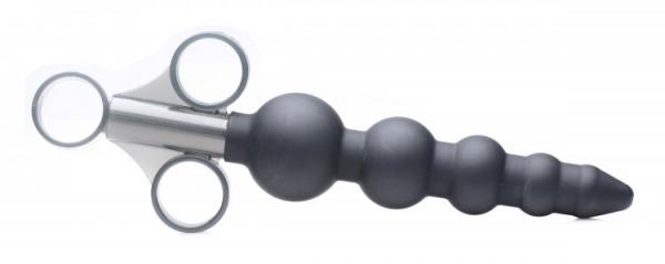 Silicone Graduated Beads Lubricant Launcher Black