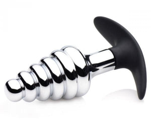 Dark Hive Metal, Silicone Ribbed Anal Plug