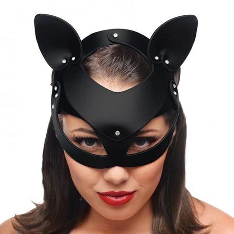 Cat Tail Anal Plug And Mask Set Black