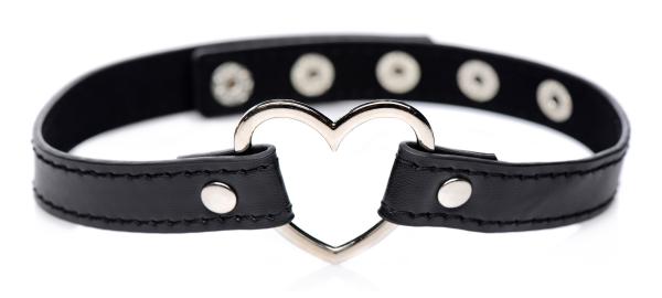 Dark Heart Chrome Black Choker Black O/S