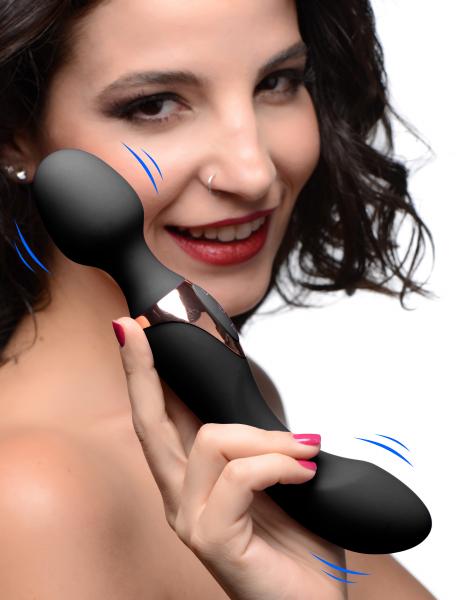 10 X Dual Duchess 2 In1 Silicone Massager Black