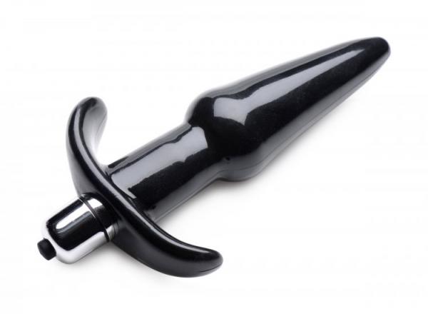 Smooth Vibrating Anal Plug Black