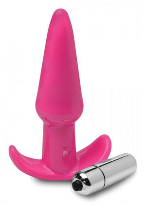 Smooth Vibrating Anal Plug Pink