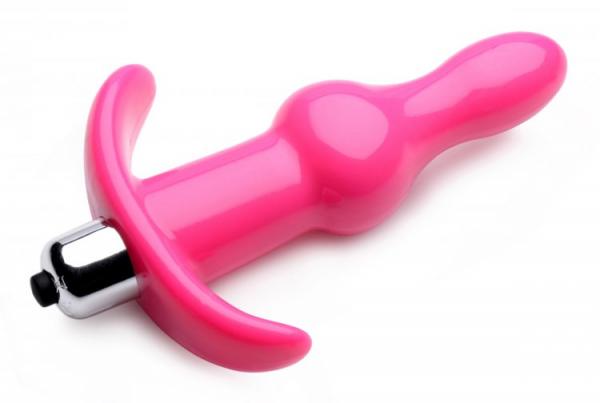 Bumpy Vibrating Anal Plug Pink