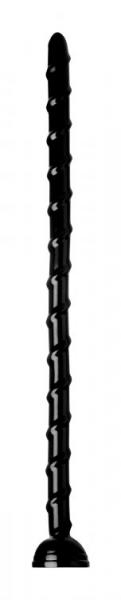 Hosed Swirled 18 Inches Thin Anal Snake Black