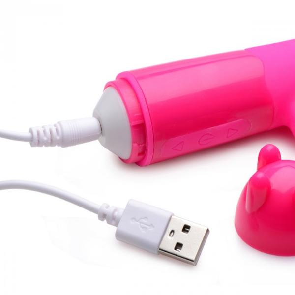 Rebel Rabbit 21 X Silicone Vibrator Pink