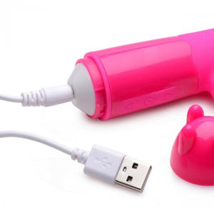 Rebel Rabbit 21 X Silicone Vibrator Pink