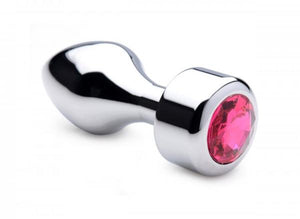 Booty Sparks Hot Pink Gem Weighted Anal Plug Large