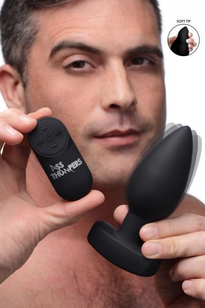 The Taper 10x Smooth Silicone Remote Control Vibrating Butt Plug