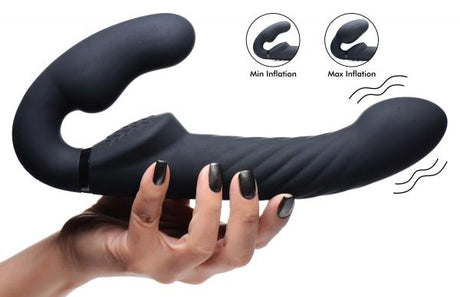 Strap U 10x Swirl Ergo Fit Strapless Strap On Black