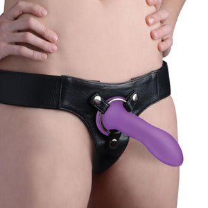 Squeezable Slender Dildo Purple