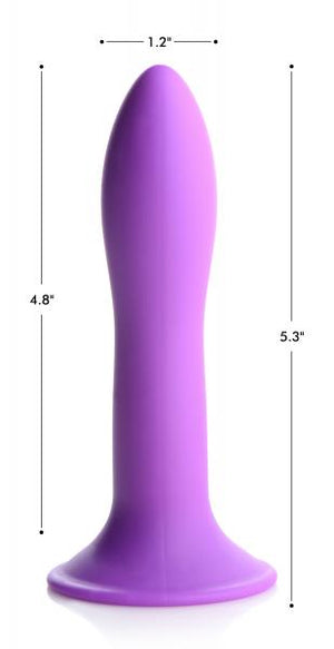 Squeezable Slender Dildo Purple