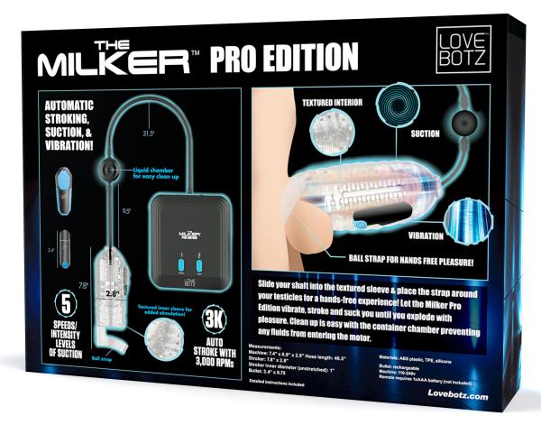 The Milker Pro Edition With Automatic Stroking, Suction And Vibration