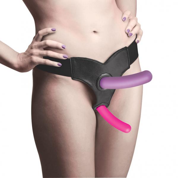 Triple Peg 28x Vibrating Silicone Dildo Set With Remote Control