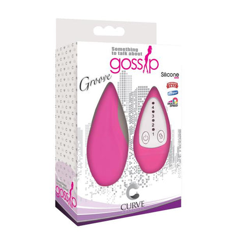 Groove Smooth Silicone Remote Vibe Pink