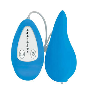 Groove Smooth Silicone Remote Vibe Blue