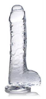 Jock C Thru Slim Dong W/Balls 8 Clear
