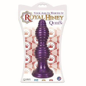 The Queen Ribbed Anal Plug – Purple