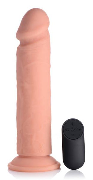 Big Shot Vibrating Remote Control Silicone Dildo 9 Inch